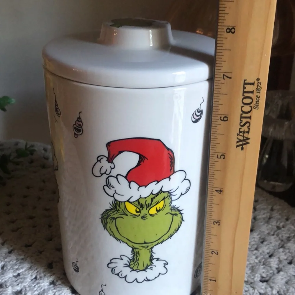 Dr Seuss THE GRINCH Canister Cookie Jar